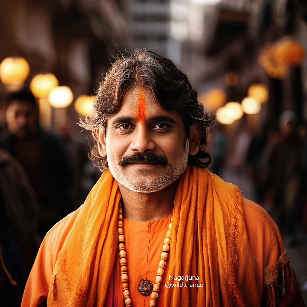 Tollywood Stars Monk Look AI Images Tollywood Stars Monk Look AI Images