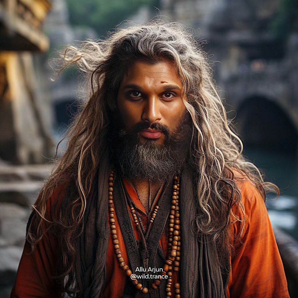 Tollywood Stars Monk Look AI Images Tollywood Stars Monk Look AI Images