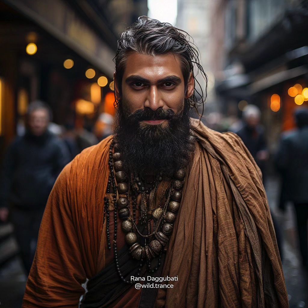 Tollywood Stars Monk Look AI Images Tollywood Stars Monk Look AI Images