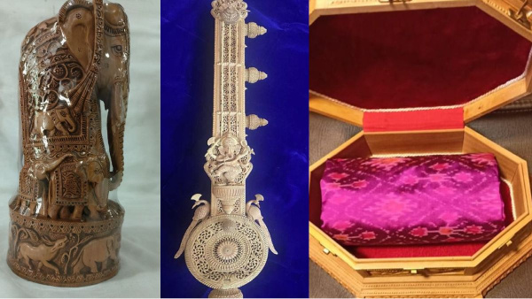 Prime Minister Modi Gift Telangana Ikkath Saree To France President Macron