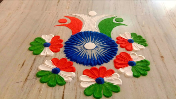 Independence Day: Simple and Easy Rangoli Designs and Images For 15 August
