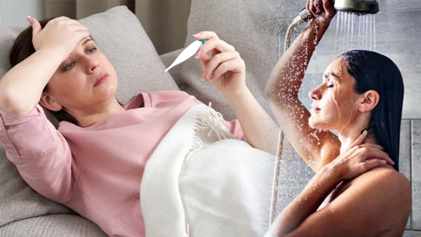 Is it ok to take a bath when you are down with fever in telugu