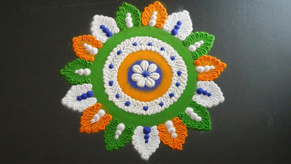Independence Day: Simple and Easy Rangoli Designs and Images For 15 August