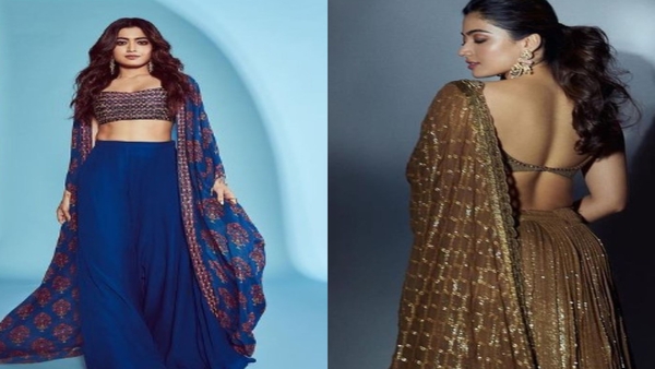 rashmika mandanna blouse design: style for sizzling look with stunning blouse designs of rashmika mandanna