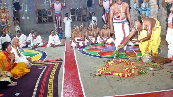 Ankurarpanam for annual Pavitrotsavam held in Tirumala From August 27 to 29 August Ankurarpanam for annual Pavitrotsavam held in Tirumala From August 27 to 29 August