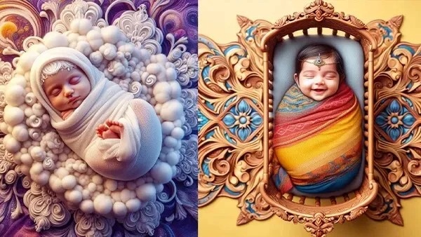 New Born Baby Photo shoot Ideas Created By AI