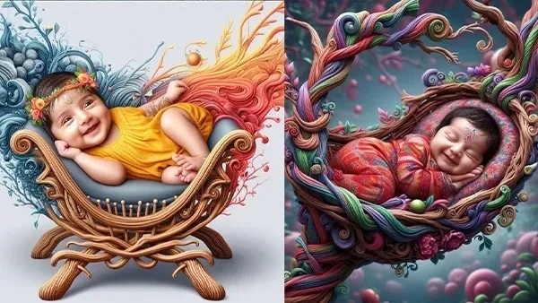 New Born Baby Photo shoot Ideas Created By AI