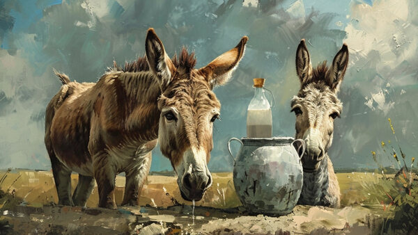 Farmer in gujarat Earning crores by selling donkeys milk at 7000 rupees per litre