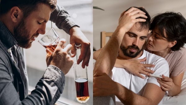 Drinking too much alcohol can cause erectile dysfunction in men