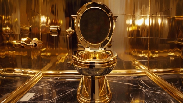 A man stole a gold toilet commode Do you know why he stole it