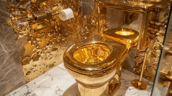 A man stole a gold toilet commode Do you know why he stole it