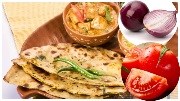 Healthy Breakfast How to Make Onion Tomato Paratha in telugu