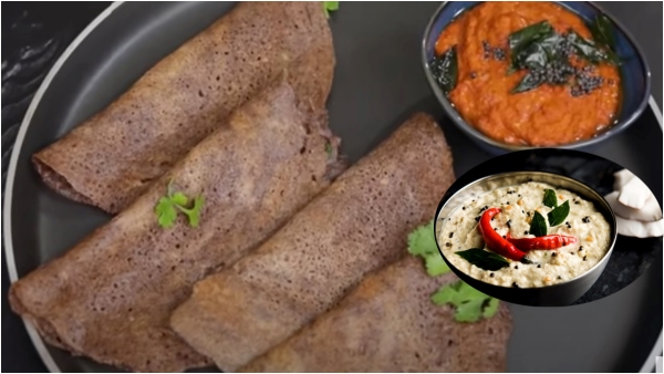 Instant Ragi Rava Dosa