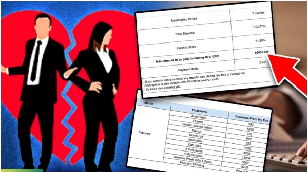 The ex-boyfriend who sent the his ex-girlfriend expenses in an XL sheet