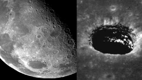 A cave was discovered on the moon