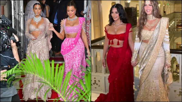Kim Kardashian and sister Khloe rock bold looks at Ambani s wedding Kim Kardashian and sister Khloe rock bold looks at Ambani s wedding