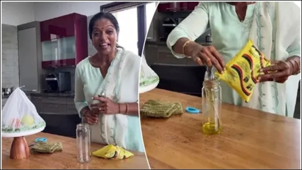 how to fill a bottle without spilling a single drop of oil