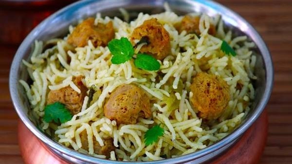 How to make soya pulao recipe in telugu