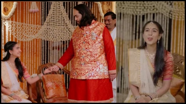 Radhika Merchant hugs Anant Ambani