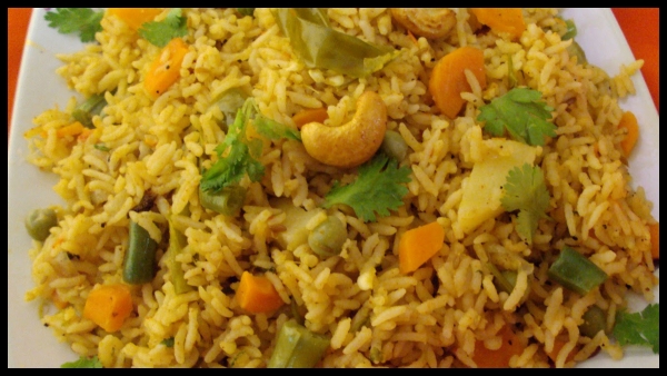 Hyderabadi Style Vegetable Dum Biryani