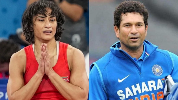 Sachin Tendulkar -Vinesh Phogat Sachin Tendulkar -Vinesh Phogat