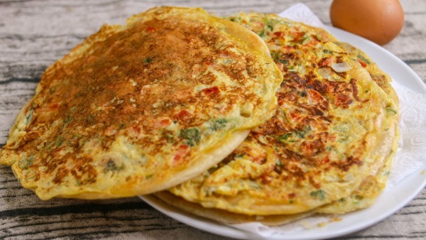 Egg Aloo Omelette