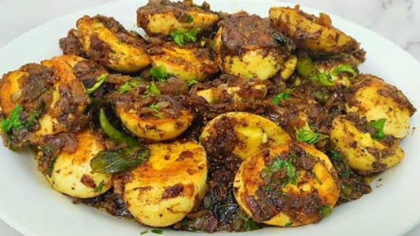 Egg Pepper Masala Fry