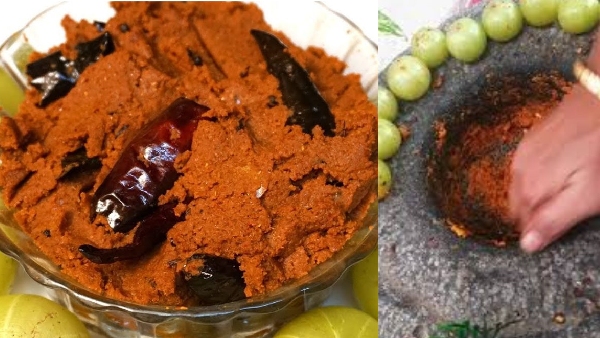 gooseberry roti chutney process how to make instant spicy amala chutney in telugu