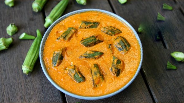 How to cook Zero oil ladies finger curry at home How to cook Zero oil ladies finger curry at home