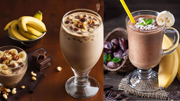how to make delicous chocolate banana milkshake see process