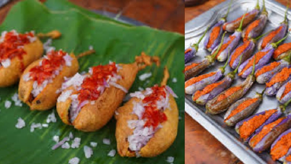 guntur street style vankaya bajji recipe in telugu