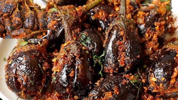 andhra special gutti vankaya fry recipe in telugu