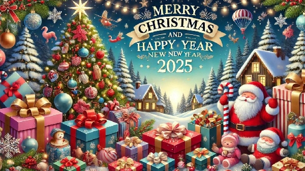 Christmas 2024 instead of happy Christmas why do we say merry Christmas