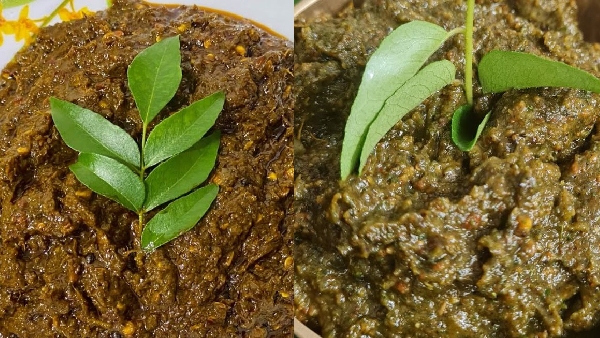 andhra style karivepaku nilva pacchadi recipe in telugu