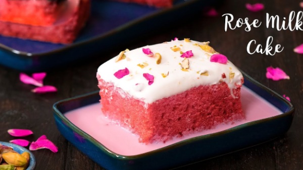 Most favorite Christmas special rose milk cake Here is the process to make it