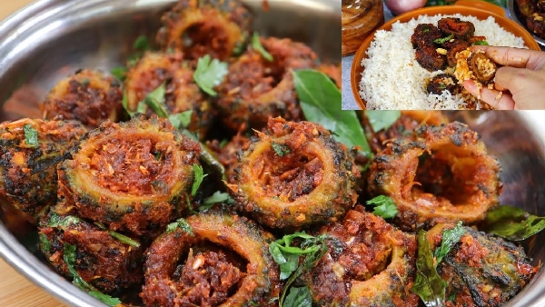 kakarakaya vulli karam recipe in telugu see how to make bitter gourd onion fry