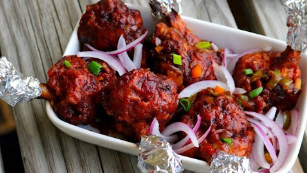 Restaurant style chicken lollipop making process in telugu