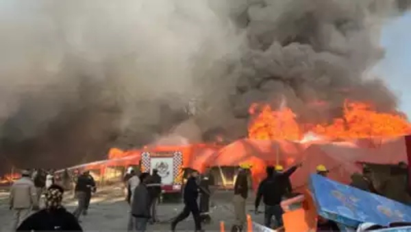 Massive fire accident in kumbh mela Here is visuals