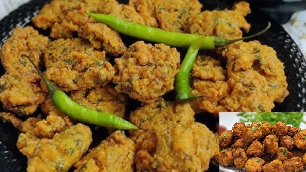 how to make crispy oats pakoda recipe in telugu