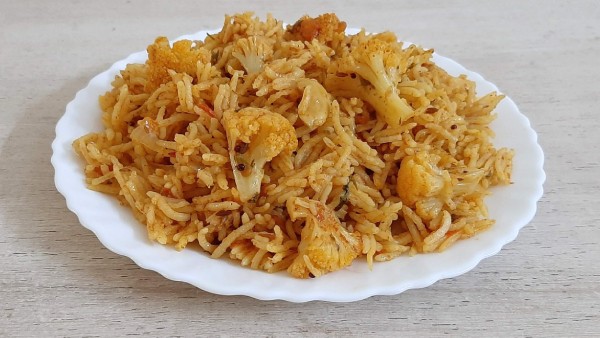 How to make gobi biryani in simple steps at home in telugu
