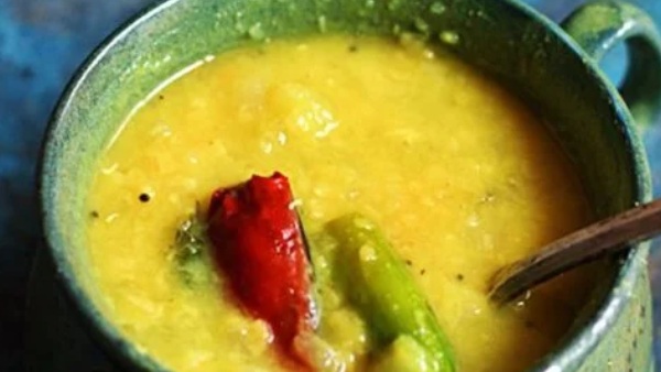 How to make mango dal sambar at home in telugu