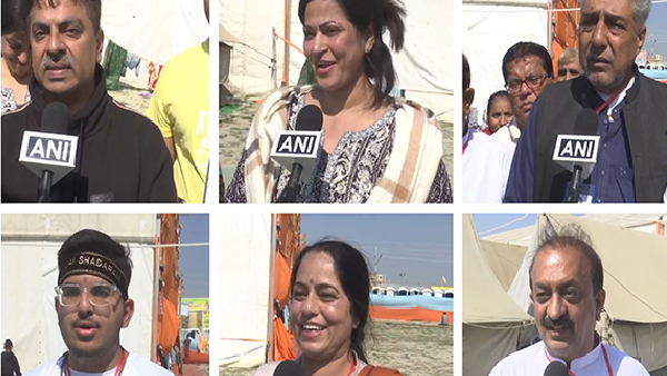 mahakumbh mela 2025 pakistan hindu piligrims takes holy dip at sangam in prayagraj