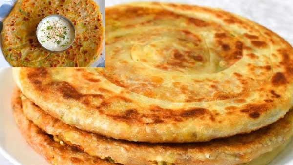 How to make aloo laccha paratha recipe in telugu