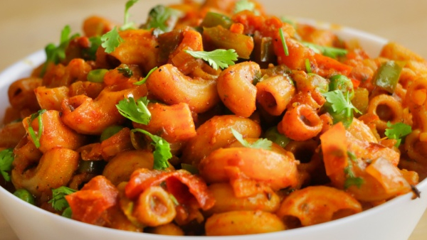 how to make masala pasta recipe in telugu