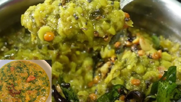 how to make healthy menthikura pappu recipe in telugu