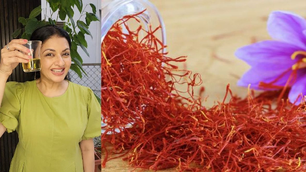 actress bhagyashree shares benefits of drinking saffron water an empty stomach