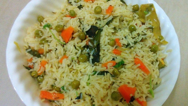 How to make batani rice for lunch and breakfast complete recipe in telugu