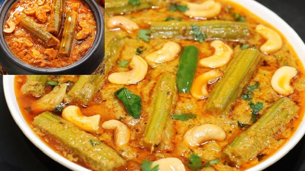 Mouthwatering drumstick tomato kaju curry recipe in telugu