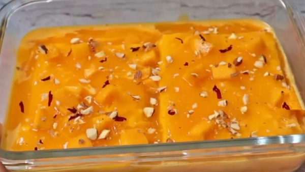 How to make summer most special fruit mango desert at home easily in telugu