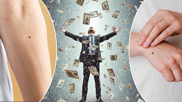 Mole Astrology on these body parts indicate good fortune for men